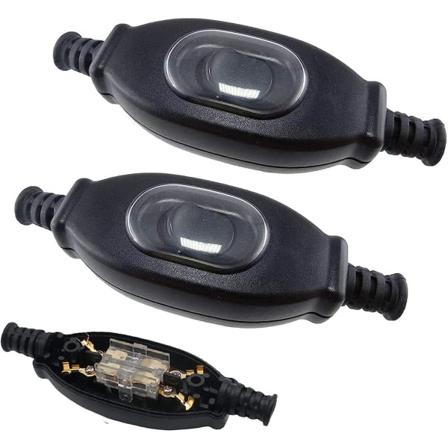 Strømbryter for trekktråd Vanntett 2-delt trykknappbryter