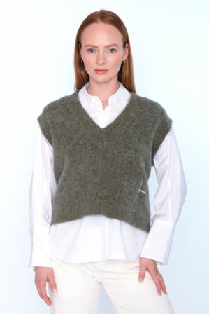 Hést Pernille Vest Dame - Winter Moss