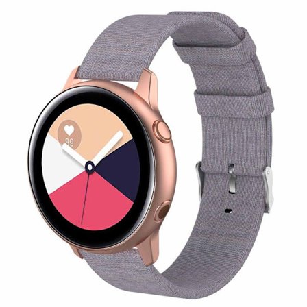 Samsung Galaxy Watch Active klockarmband med metallspänne - Ljusgrå