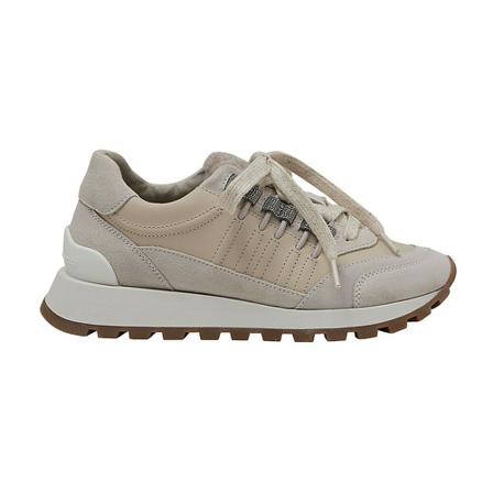 Brunello Cucinelli, Sneakers Beige, Dames, Maat:39 EU