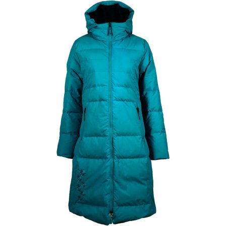 Skhoop Long Down Jacket Women down-lined parkas Blue XS