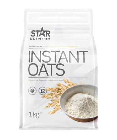 Bagning & Madlavning Star Nutrition Instant Havre Havregryn 1 kg - Bodyman.dk