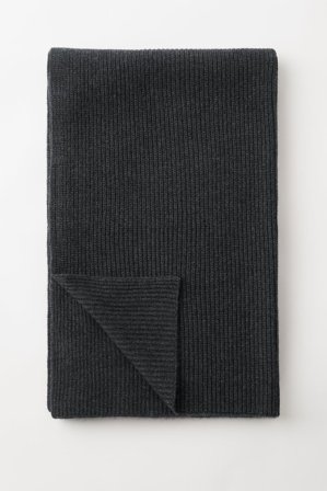 Soft Goat - Chunky Scarf - One Size - Charcoal