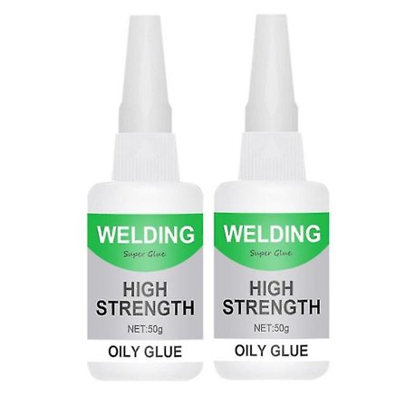 2 stk. Svejsning Høj Styrke Olieret Lim - Universal Superlim Kraftig Øjeblikkelig Lim Til Resin Keramik Metal Glas