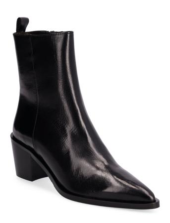 Booties Shoes Boots Ankle Boots Ankle Boot - Heel Svart Billi Bi*Betinget Tilbud