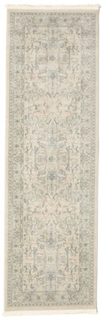 Ziegler Manhattan 80X250 Small Beige/Light Blue Floral Runner Rug