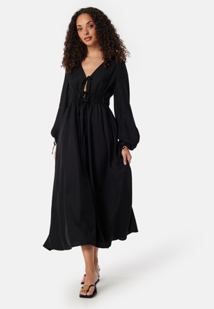 BUBBLEROOM V-neck Strap L/S Dress Vaatteet
