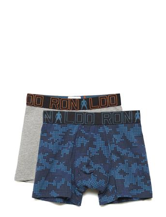 Cr7 Boy's Trunk 2-Pack Night & Underwear Underwear Underpants Multi/mönstrad CR7