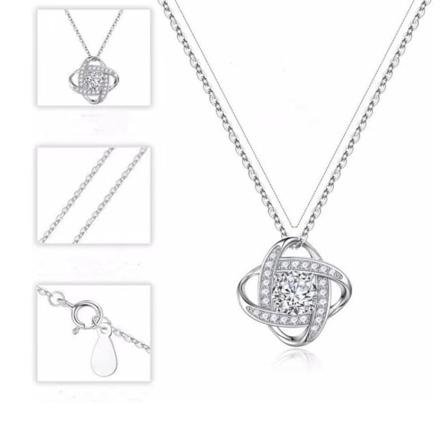 Ett stykke (sølv, lengde ca 40+5cm) fireblad Evig stjerne n