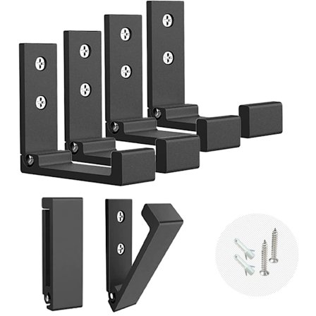 6 st Fällbara Krokar - Svart - för att Hänga Kappa & Väskor & Hatt & Nyckel