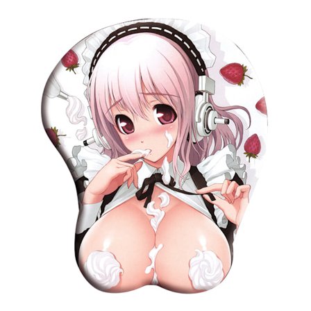 Animaatio Sexy Breast Hiirimatto 3D Söpö silikonihiirimatto Anime Sexy Beauty Mat