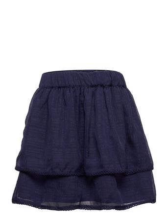 Kmghelga Layered Skirt Wvn Dresses & Skirts Skirts Short Skirts Blå Kids Only