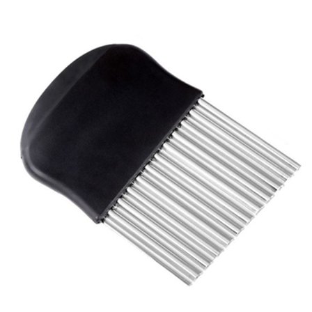 Köksprydnad med vågig kniv i rostfritt stål för skärning, ZQKLA