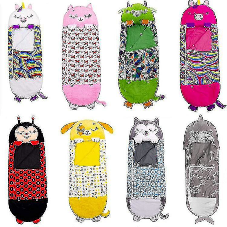 Sovesekk for barn, koselig og varm sovepose, pysjamas, pute for barn -HG