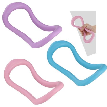 Fascia Stretch Ring - 3-delt Yoga Ring Pilates Ring - Stretch Ring - Treningsverktøy for Fitness Circle (Rosa, Blå, Lilla)