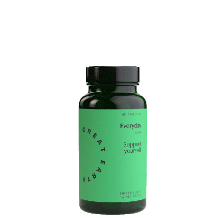 Great Earth Everyday Multivitamin + Fordøyelsesenzym 60 tabletter