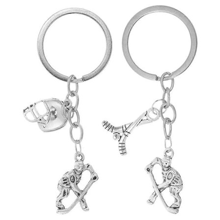 2 st Landhockey Nyckelring Hockeyspelare Nyckelring Ryggsäck Plånbok Väska Hängande Hänge Charm För Landhockeyspelare Och Lag För Sport Pla[D]