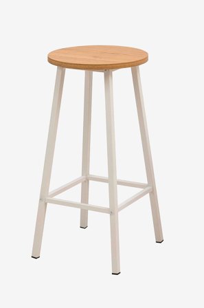 Hanah Home - Krakk Kyle - Hvit - Barstoler & -krakker - Fra Homeroom