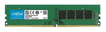 Crucial DDR4 - 8 GB - DIMM 288-pin - 2400 MHz / PC4-19200 - CL17 - 1.2 V - ikke-bufret - ikke-ECC