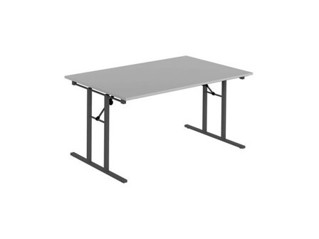 DENORD DESIGN Fällbord 1600x800x730x25 grå/svart - Lyreco - Kontorsmöbler och inredning - Bord och hurtsar - Fällbord