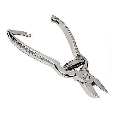 Professionelle tåneglklipper - kraftig tang til fodpleje - 1 stk. - sølv