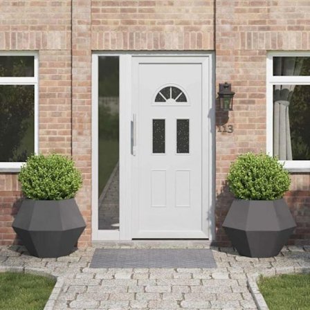 Jardinière - blomlåda Vidaxl Jardinière 2 st Svart 75 x 75 x 60 cm Stål