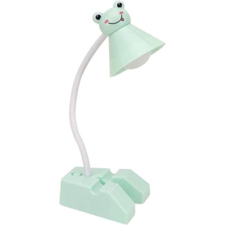 Nattlampa för sovrum, Mini Barn Cartoon Fällbar LED-skrivbordslampa USB-laddningslampa Läsögon Skyddslampa för barn (Grön Groda)
