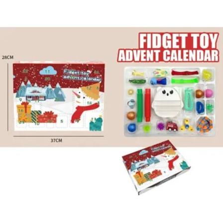 Fidget-kalenteri Adventtilelu Joululelut Joulukalenteri DIY Charm Rannekorun valmistussarja Lahja Lasten Sensorilelu A03