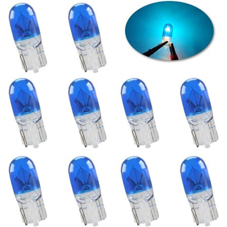 Ljusblå - Miniatyr T10 W5W Standard Halogenlampa 194168501