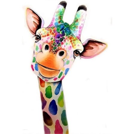 Giraff Diamantmålning Kit för Vuxna Nybörjare 5D Rund Full Borr Djur Diamantkonst Kit Giraff Diamantmålning Kit Pi