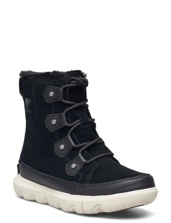 Sorel Explorer Ii Joan Faux Fur Wp Shoes Boots Ankle Boots Ankle Boot - Flat Sort Sorel