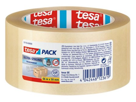 TESA Packtejp Ultra Strong 50mmx66m klar - Lyreco - Emballage och lagerutrustning - Packtejper - Packtejp PVC