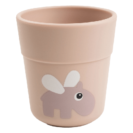 Done by Deer Foodie mini mug Happy clouds Powder Mata & äta Flerfärgad Ø 6,5 x H 7 cm 135 ml