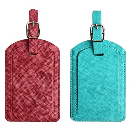 st läder bagageetiketter för män kvinnor, bagageetiketter för