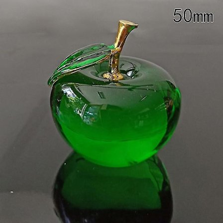 50/60mm Lasitettu K9-kristalliomena käsityöt lasinen paperipaino kodin työpöydän sisustus