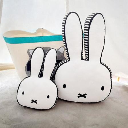 Miffy Söpö Kani Pehmolelut Tyyny Eläin Pupu Lapset Sisustus Makuuhuoneen Tyyny 60*40cm