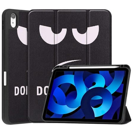 Tri-fold Stand Case for iPad 10.9 (2022) Tablet Cover Pen Holder - Don't Touch Me