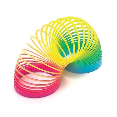 Slinky Spiral Trappefjær Regnbue Magisk Regnbuefjær[D]