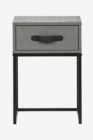 WOOOD - Sengebord Morris - Grå - Sengeborde - Fra Homeroom