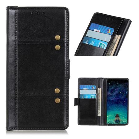 Samsung Galaxy A52 / A52s - Nit Dekor Fodral - Svart Black Svart