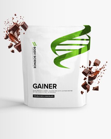 Gainer - Body Science - 1,5 kg, Sjokolade, Kosttilskudd, Gainer