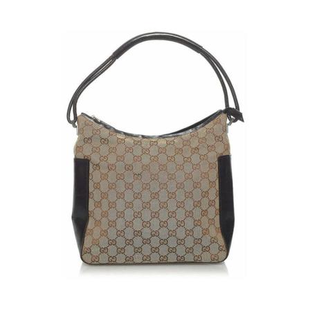 Gucci Vintage, Pre-owned Shoulder Bags Beige, Dames, Maat:ONE Size,Canvas