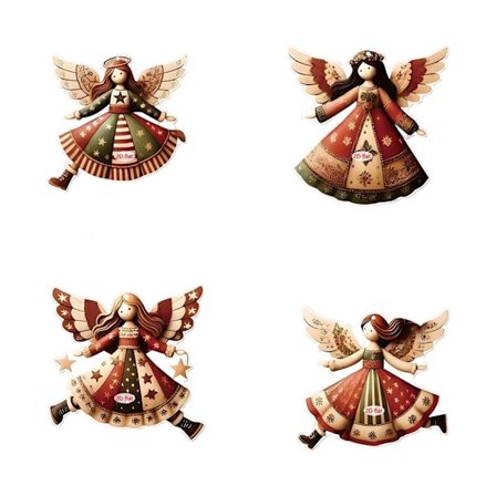 Festival Akryl Engel Anheng For Bilspeil Julegave