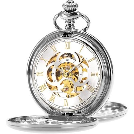 Klassisk mekanisk lommeur til mænd med manuelt optræk