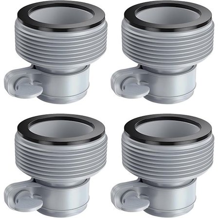 ING 4-delt bassengslangeadapter - Tilbehør til bakkenivåbasseng - Slangekonverteringsadapter