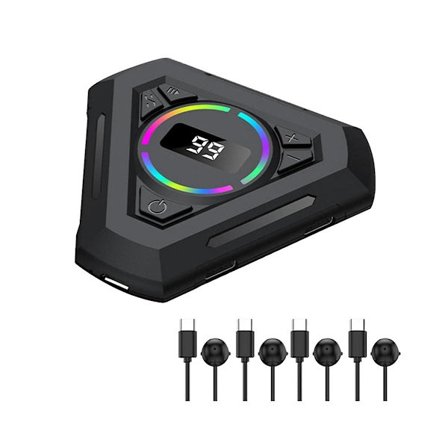 1 sæt skærm auto clicker telefon auto clicker justerbar forbindelse fysisk simulering finger klik enhed - C