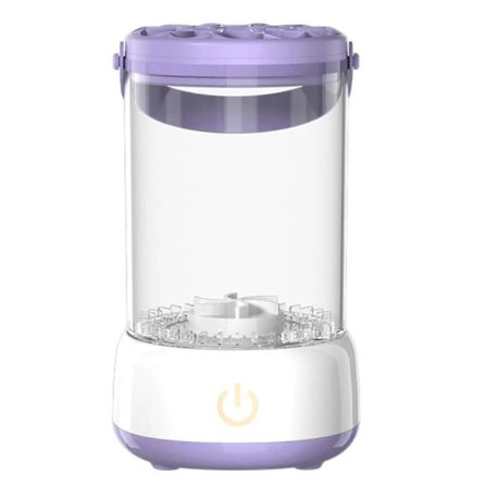 Deep Cleaning Makeup Brush Cleaner Automatisk Verktyg Tidsbesparande Skönhetsrutin Resevänlig Skönhetsverktyg Lila