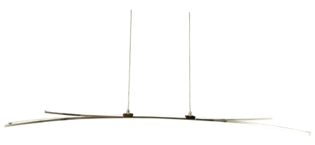 Aneta Lighting SVALA taklampe, krom, LED