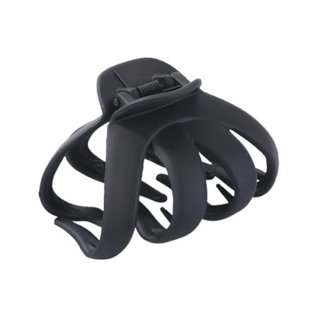 Octopus Clip Anti-Slip Ultralätt Stark Flexibilitet Kvinnor Stora bläckfisk-hårklämmor för Beauty-Black