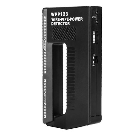 Veggskanner, Wpp123 - Bærbart verktøy - AC metalldetektor - Justerbar strømforsyning - Rørfinner - Husholdnings vegglokalisator - Pointer (Svart)